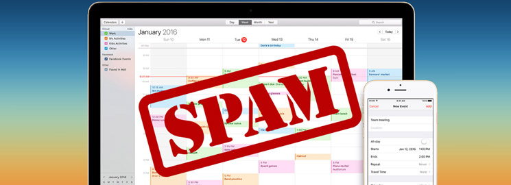 iCloud Calendar Spam. How to avoid or fix it.